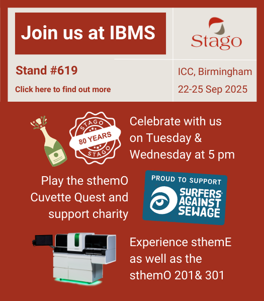 Stago UK - IBMS 2025 - Stand 619