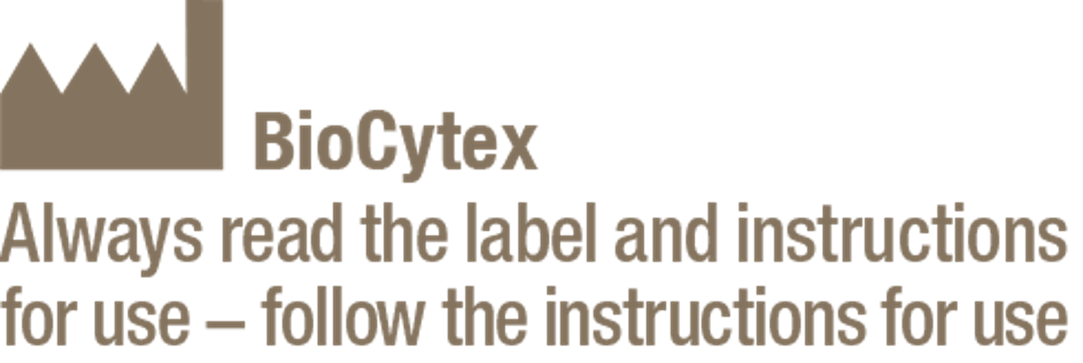 BioCytex Disclaimer. Always read the label and instructions for use – follow the instruction for use.